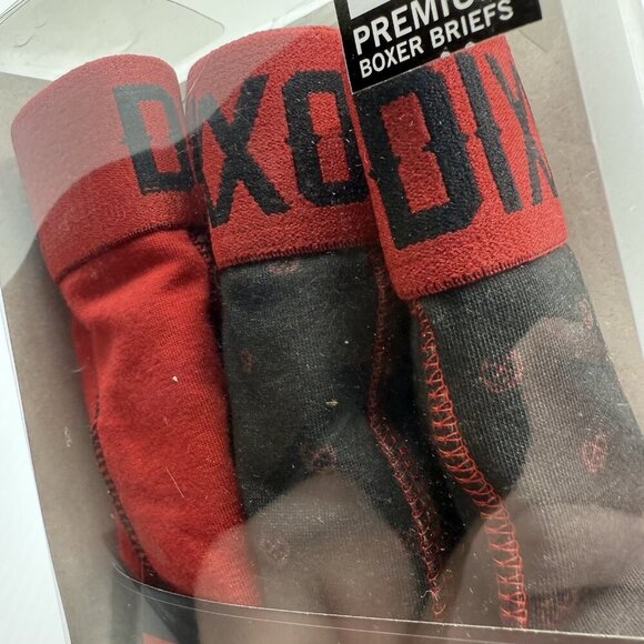 Dixxon Boxer Briefs Men’s Small Black Red 2 Pairs Premium Underwear NWT Comfy - Picture 2 of 4